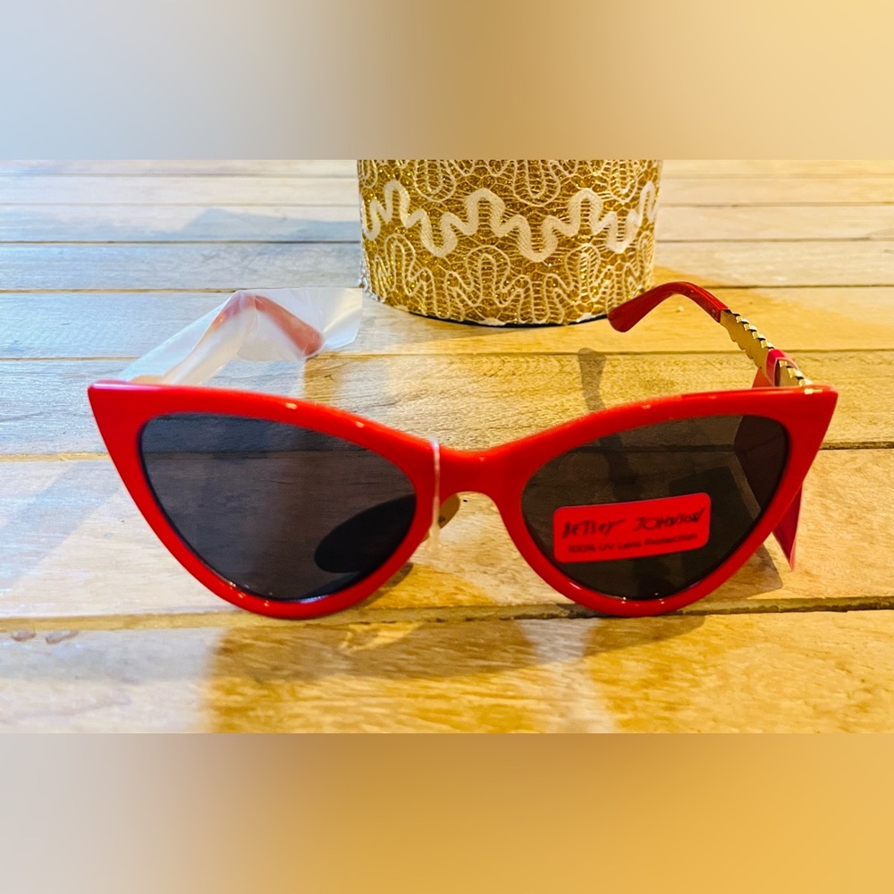 Betsey Johnson Vibrant Red Kids Sunglasses
